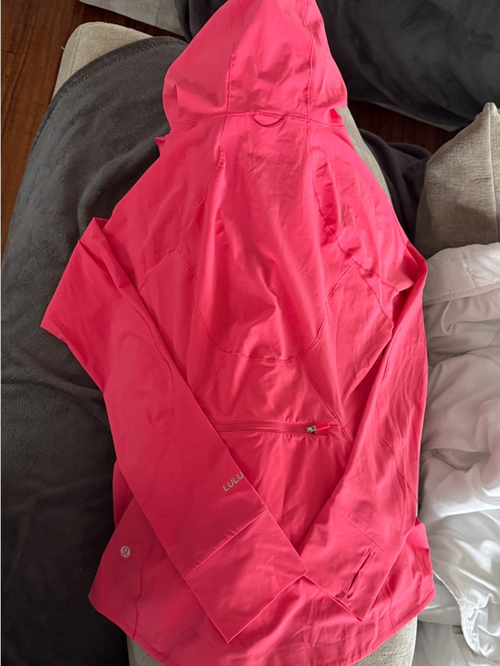 lululemon Glaze Pink Lightweight Mist over Windbreaker Hoodie Jacket - Picture 15 of 15
